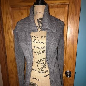 American Eagle Long Gray Cardigan